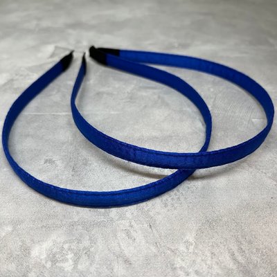 Обідок для волосся (металевий), ширина 1,2 см, колір-синій, шт 01201 фото
